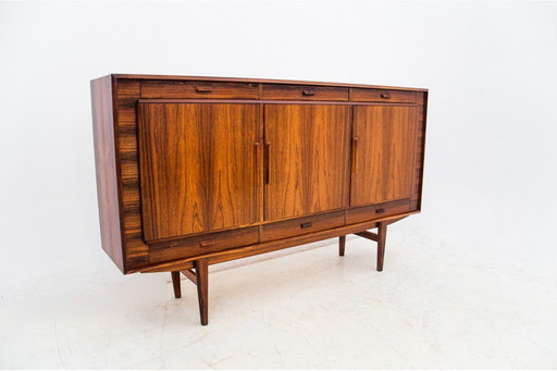 Rosewood Highboard Chest of Drawers, Denmark, 1960s