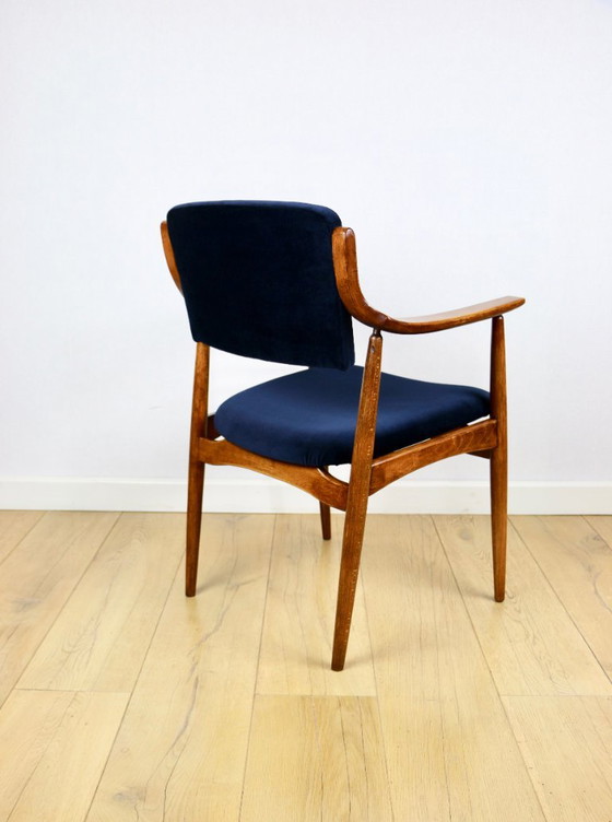 Poltrona da ufficio danese vintage - Blu navy – Axel Concept, Poltrone, Wood (photo 6 of 10)