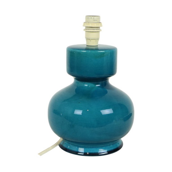 Image 1 of Italian Blue Ceramic Lamp