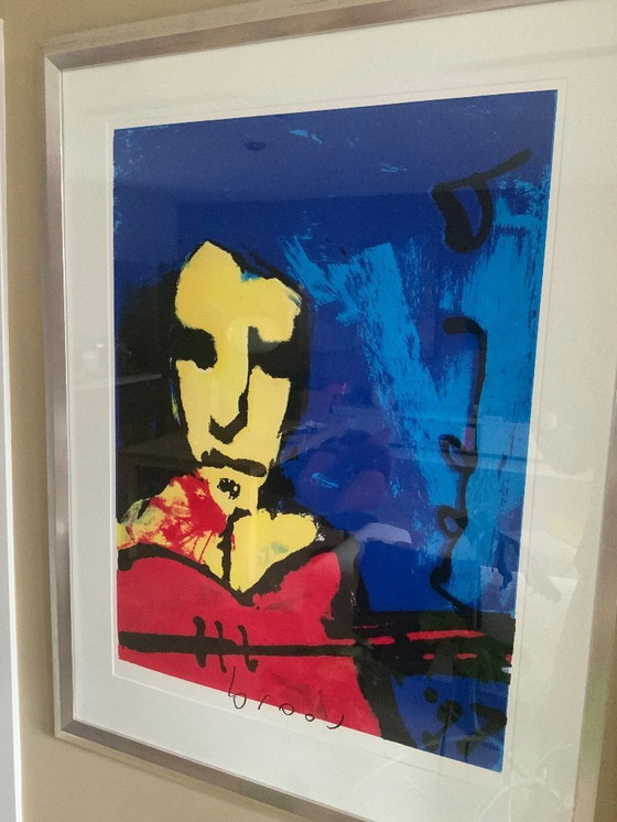 Image 1 of Sérigraphie originale de Herman Brood – « Tokkel »
