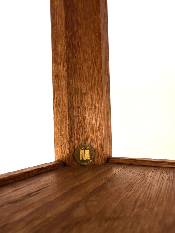 Supporto per piante vintage in teak e vetro fumé, Uldum Møbelfabrik anni '60 – Porta piante, Glass, Wood (photo 10 of 11)