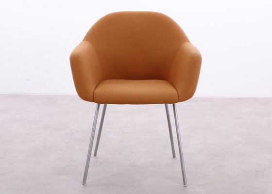 Image 1 of 4X New Design Group Op Chair Stoel Licht Oranje