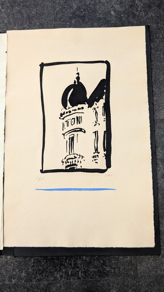 Image 1 of Zaü (André Langevin) – Portfolio complet « Carbone » (Carlton Cannes) – N° 1/135