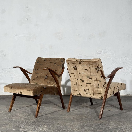 Pair of Armchairs by Tatra Nábytok, 1960s – Textile (photo 10 of 11)