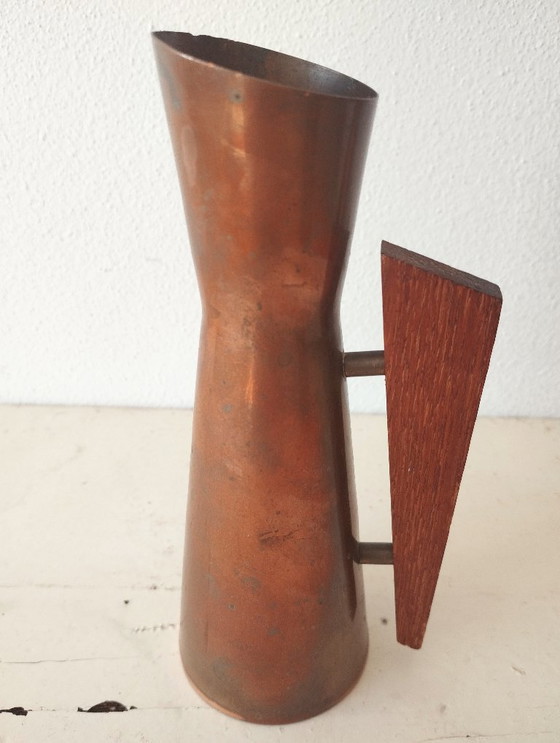 Image 1 of Set of three vintage copper Dahlmann vases