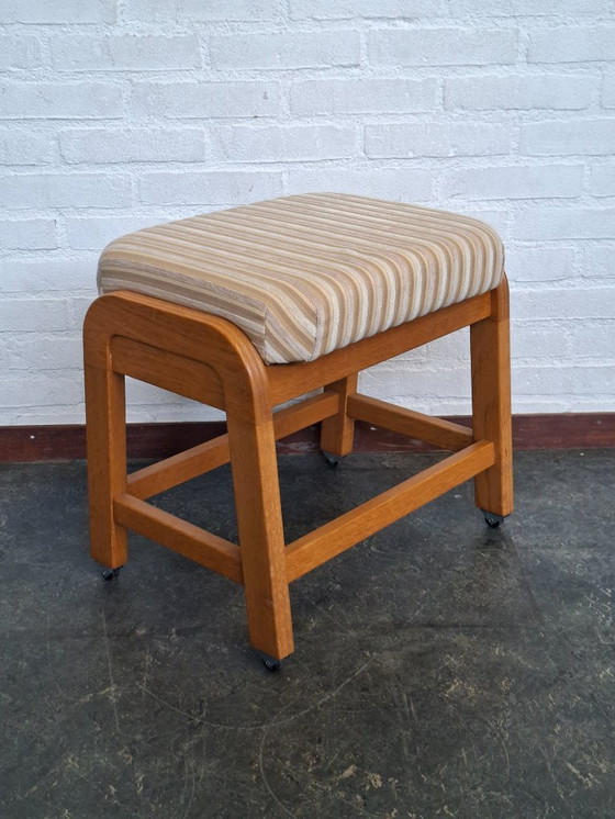 Image 1 of vintage piano stool adjustable