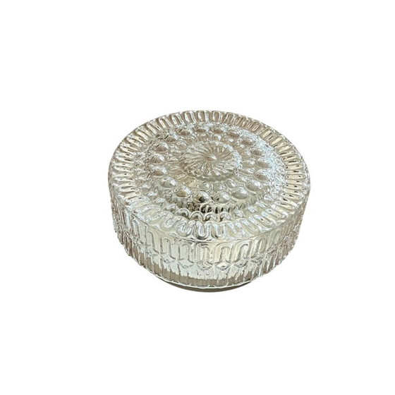 Ronde Wandlamp Plafondlamp Transparant Glas Vintage Armatuur 1970 1980 – Wandlampen (photo 9 of 9)