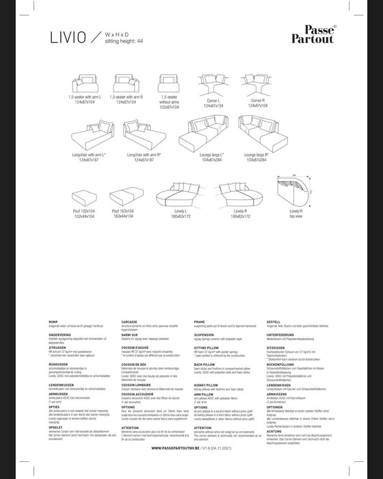 Image 1 of PASSE PARTOUT - LIVIO BENCH