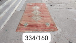 Handgeknoopt Berber kleed wol 334x160cm