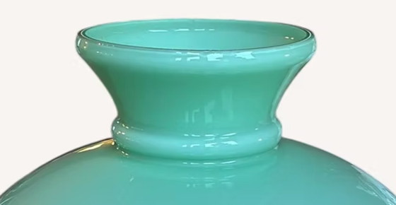 Image 1 of Abat-jour opalin vert menthe