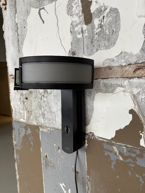 Image 1 of Set PHILIPS QWG 150 Harvard wandlamp - verstelbare lampenkap - retro 80s design lamp - ingebouwde dimmer 