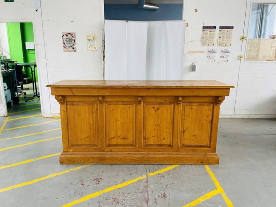 Image 1 of Theke – Antike Bar aus Kiefernholz