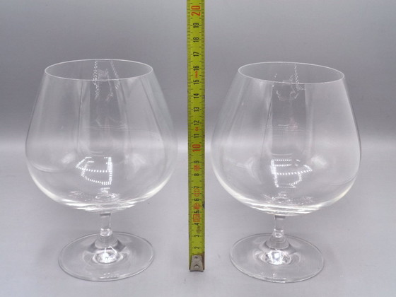 Image 1 of Karaf van geblazen glas met 3 druppels van 925 zilver en 2 proefglazen van geblazen glas.