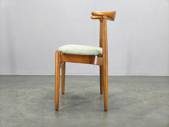 Image 1 of Hans Wegner Model 708 stoel voor Fritz Hansen, Denemarken, jaren 1960