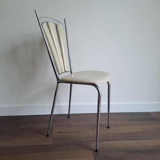 Image 1 of Vintage Chroméplast chair in Soudex Vinyl - Retro design
