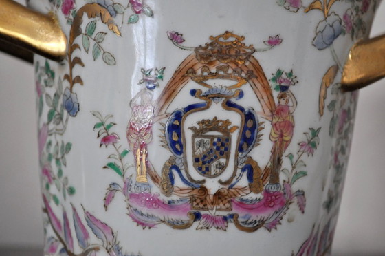 Image 1 of Pair of porcelain pots - Early 20th century (ref 2819)