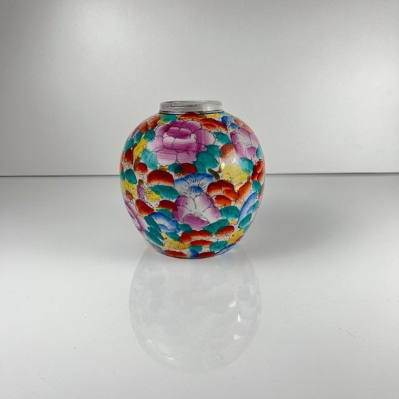 Image 1 of Vintage Chinese glazed porcelain vase, 1950/70