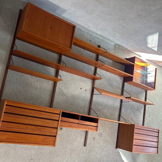 Image 1 of Poul Cadovius Teak Modular Wall System — 4 Columns