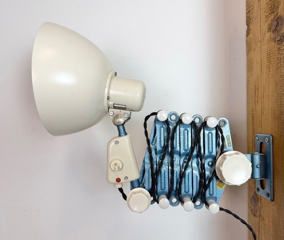 Image 1 of Industrielle Scherenlampe aus Ostdeutschland von Reif Dresden, 1950er Jahre