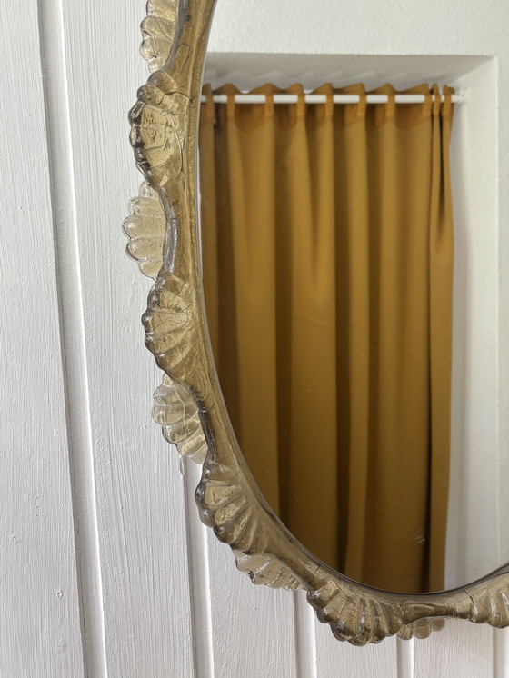 Image 1 of Retroiluminado, gran espejo de Hillebrand de cristal acrílico hielo años 60 70