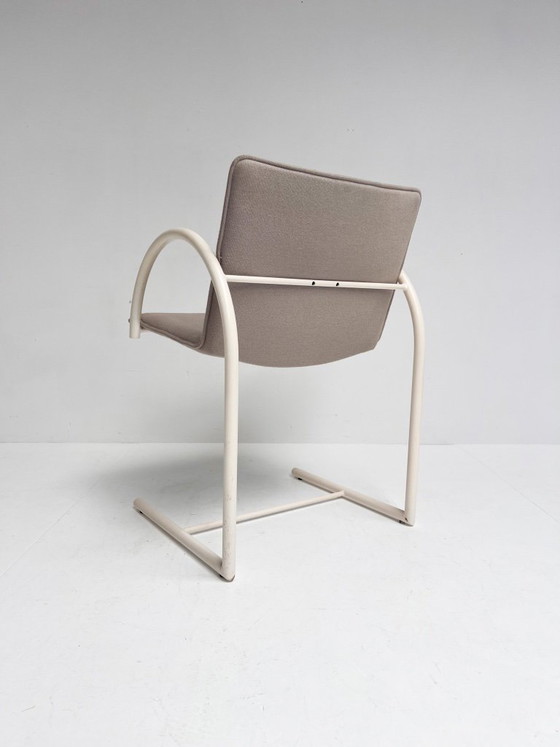 Set Van 4 Cirkel Stoelen Van Boonzaaijer Voor Metaform, 1980's – Eetkamerstoelen, Textile (photo 9 of 13)