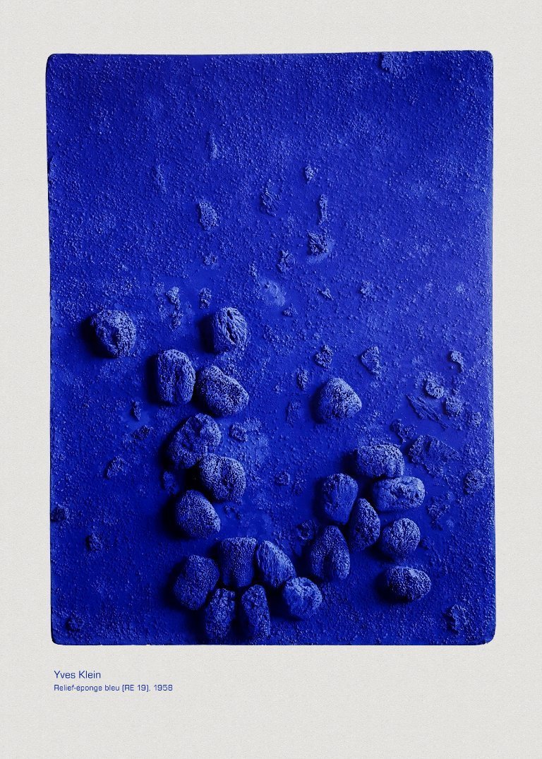 Yves Klein Blue Sponge Relief RE 19 1958 - Poster 50×70 cm | €48