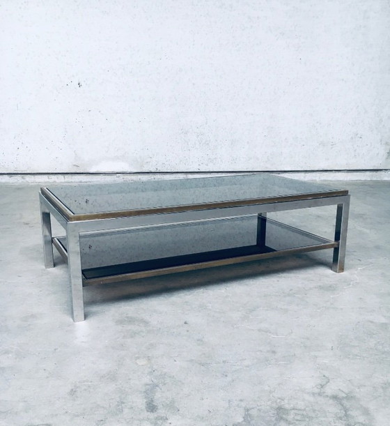 Image 1 of Hollywood Regency Design Flaminia Two Tier Coffee Table, France 1970's