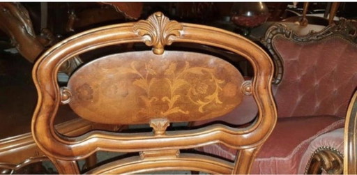 4 Italiaanse Barok eetkamer stoelen