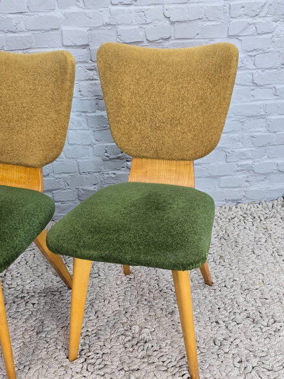 Image 1 of Sillas de comedor de contrachapado holandés de diseño de mediados de siglo, atribuidas a Cor Alons, juego de 4, década de 1960