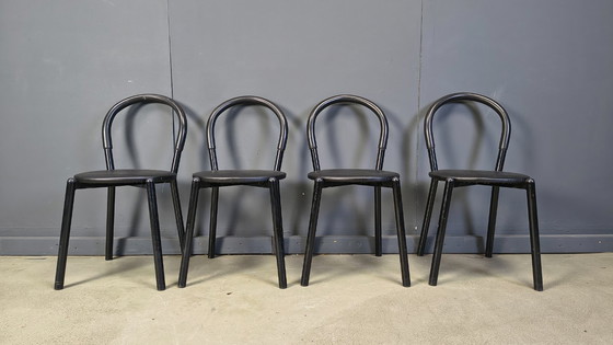 Image 1 of Postmodern italian dining chairs set of 4 - 1980s