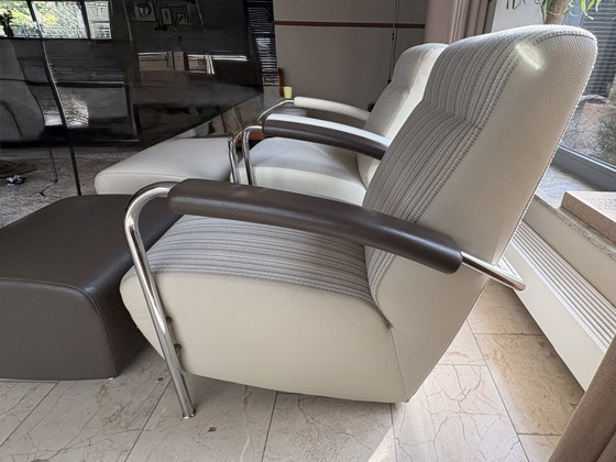 Image 1 of 2 Leolux Skylla Hoog Model Met Hockers