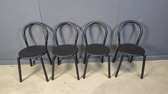 Image 1 of Postmodern italian dining chairs set of 4 - 1980s