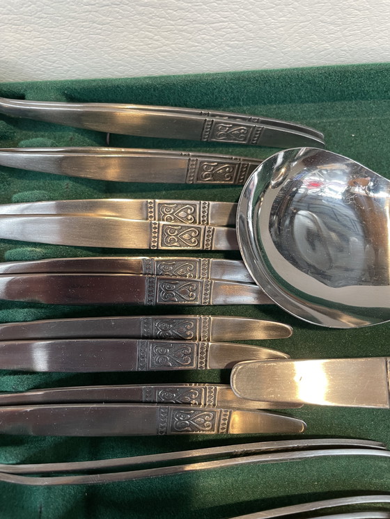 Image 1 of Bestekset jaren 60, in orginele cassette 