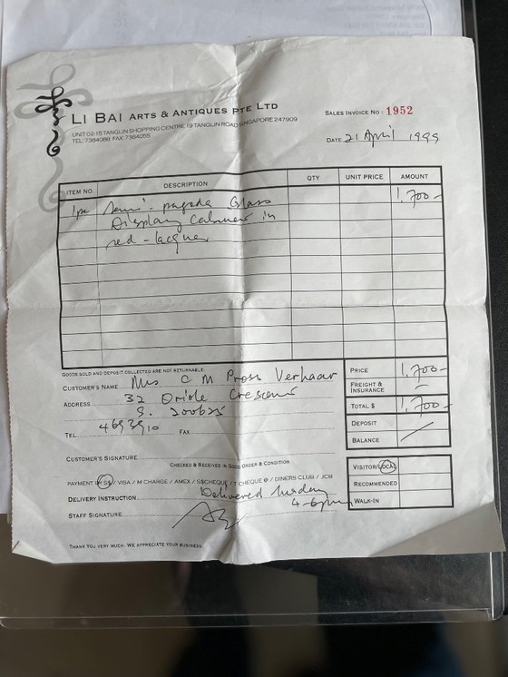 Image 1 of Antieke Chinese Vitrine Kast 