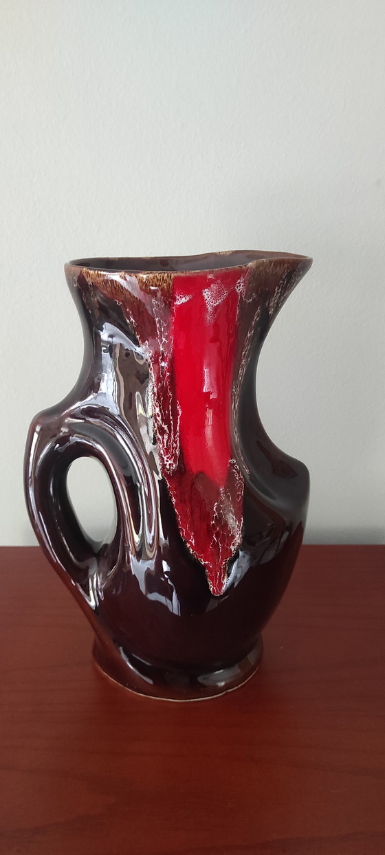 Image 1 of Vintage French Vallauris ceramic design jug / vase – 1950s/60s