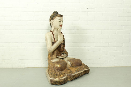 Image 1 of Bouddha du Mid Century dans la posture Abhaya Mudra, Birma, années 1950