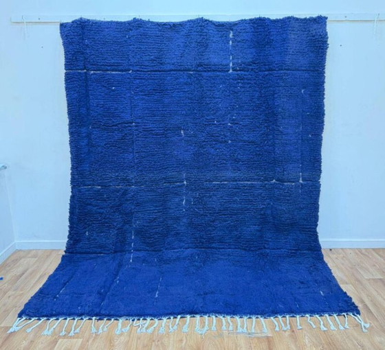Image 1 of Blauw Berber wollen vloerkleed 200cm x 300cm