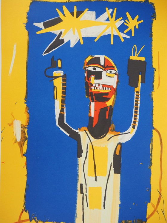 Jean-Michel Basquiat: Sign of Welcome, Signed Lithograph – Lithographs & prints, Paper (photo 3 of 10)
