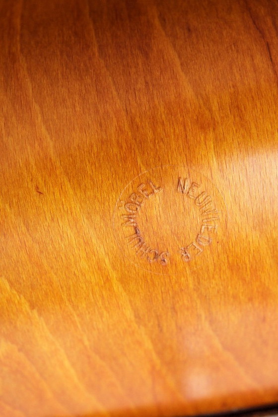 Image 1 of Vintage Pagholz Swivel Chair 1960s, Industrial School Chair by Neuwieder Schulmöbel, Mid Century Desk Chair