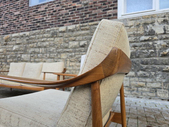 Image 1 of Ensemble de sièges Knoll Antimott années 60, canapé, fauteuils, bancs, style vintage milieu du siècle