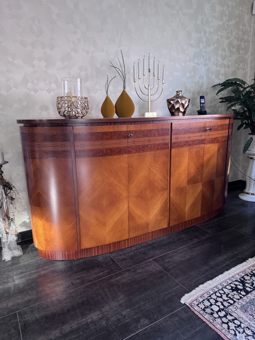 Groot Carpanelli dressoir - Italiaans luxe dressoir met inlegwerk