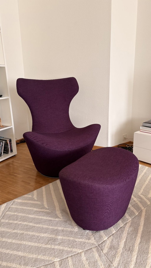 Poltrona GRANDE PAPILIO + POUF B&B ITALIA