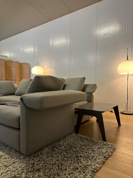 Image 1 of Divano angolare Minotti Collar con tavolino Minotti in condizioni nuove