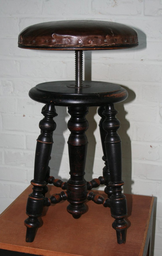 Image 1 of Antique piano stool from Music Room
