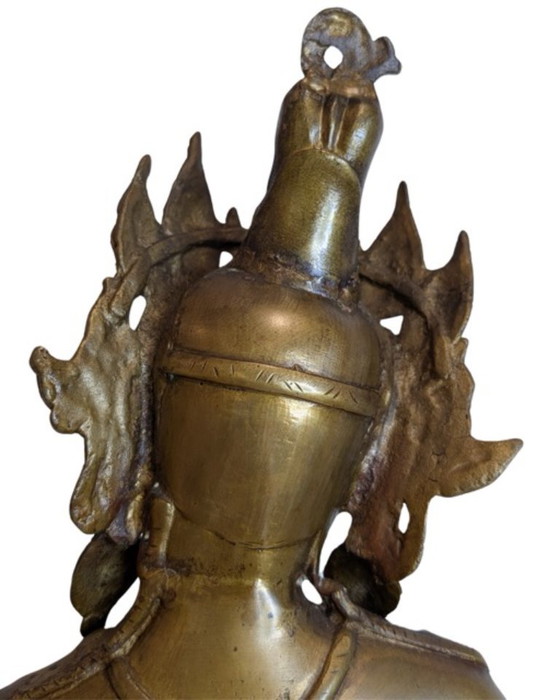 Tara debout monumentale népalaise en bronze doré au feu – XVIIIe/début XIXe siècle - 089 – Sculptures, Gold (photo 11 of 17)