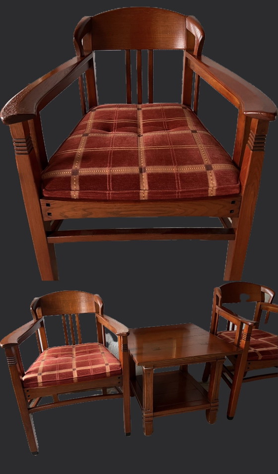 Image 1 of Schuitema jugendstil eetkamer armstoelen 