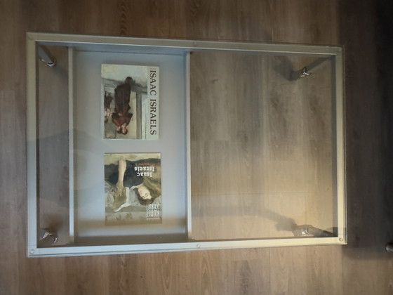 Design salontafel op wielen met lade – Desalto, Glass, Metal (photo 15 of 15)