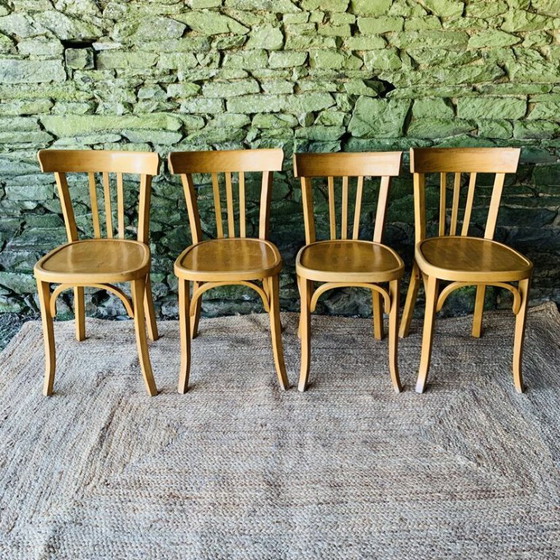 Image 1 of Juego de 4 sillas de bistró