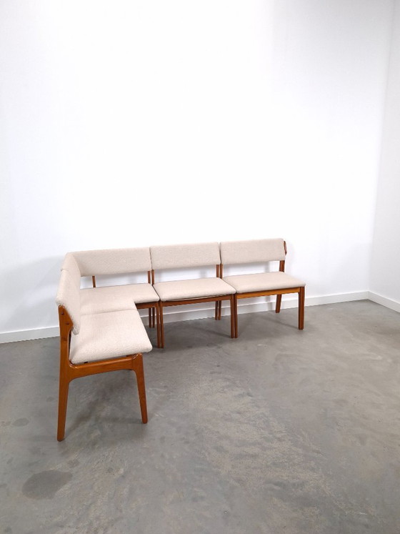 Dänische Modulare Teakholz Eckbank von Erik Buch für Odense Møbler, Modell Dinette, Esszimmerbank (photo 10 of 14)