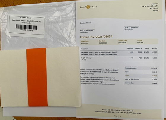 Image 1 of Zettel'z 5 -Lampe suspendue Ingo Maurer